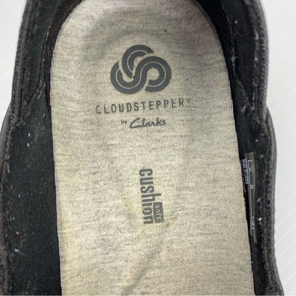 Clarks Cloudstepper Shoes Black Size 8 Slip on Loafers - Picture 9 of 11